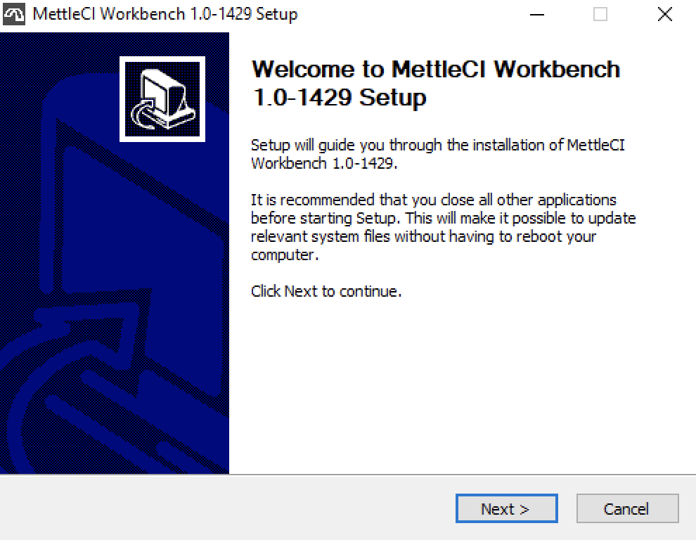 Workbench Install - Welcome.png